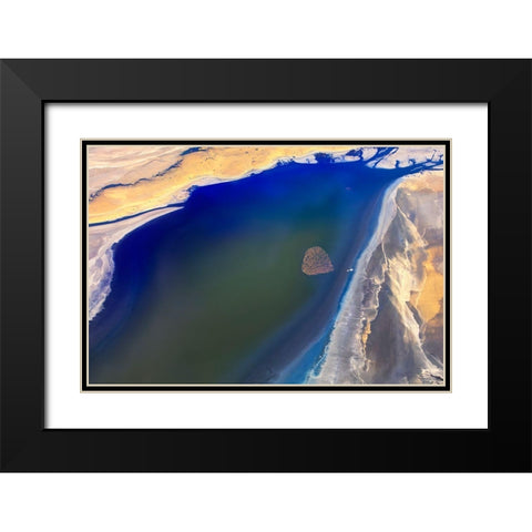 The Heart Black Modern Wood Framed Art Print with Double Matting by Chang, Phillip