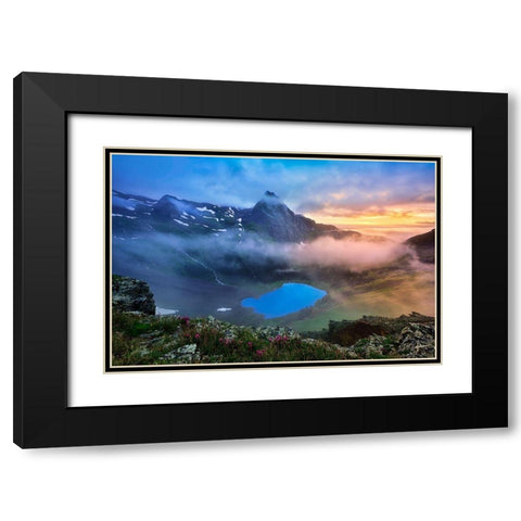 Colorado Paradise Black Modern Wood Framed Art Print with Double Matting by Xu, Mei