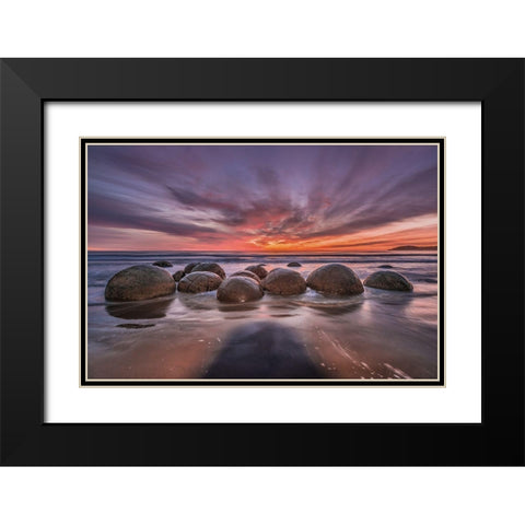 The Barrier Black Modern Wood Framed Art Print with Double Matting by Agazzi, Andreas
