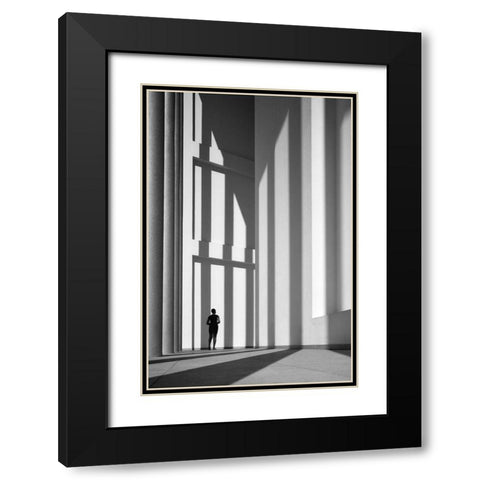Untitled Black Modern Wood Framed Art Print with Double Matting by Joseph, Florentinus
