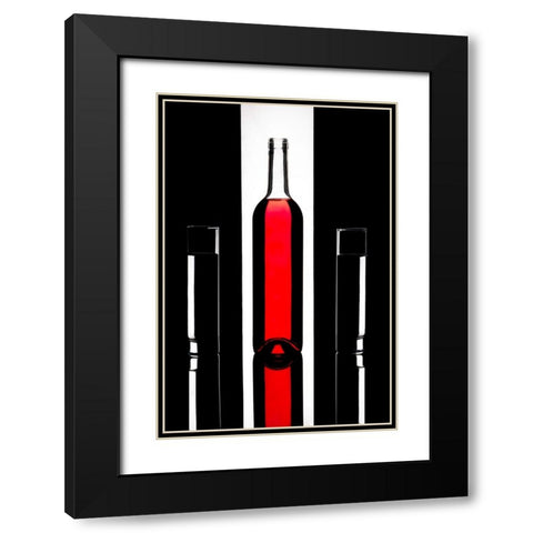 Untitled Black Modern Wood Framed Art Print with Double Matting by Clough, Stephen