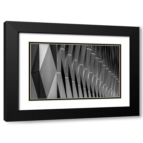 Beside Black Modern Wood Framed Art Print with Double Matting by Van Maastricht, Henk