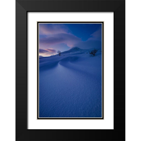 Holy Mountain.. Black Modern Wood Framed Art Print with Double Matting by Age Hol, Fred