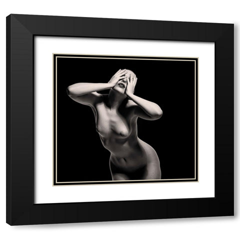 Criera Black Modern Wood Framed Art Print with Double Matting by Kordonsky, Ari
