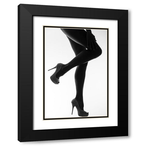 The Sweet Caress Of Twilight Black Modern Wood Framed Art Print with Double Matting by Lagandre Transgressed, Thierry
