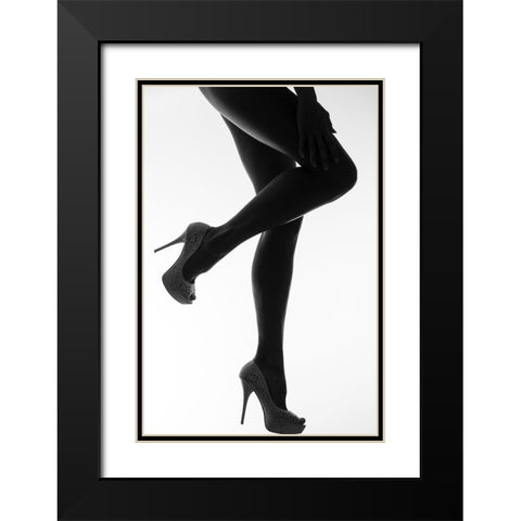 The Sweet Caress Of Twilight Black Modern Wood Framed Art Print with Double Matting by Lagandre Transgressed, Thierry