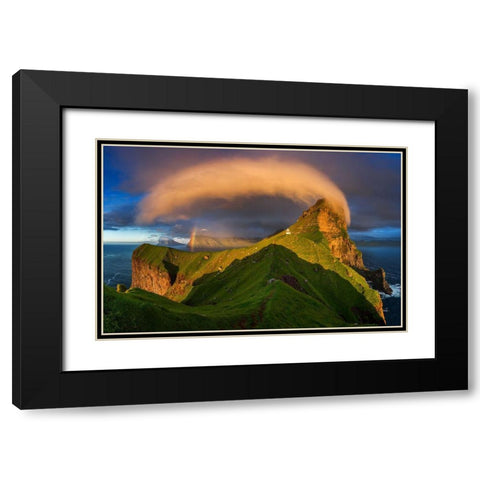 Mulafossur Black Modern Wood Framed Art Print with Double Matting by Kruczynski, Wojciech