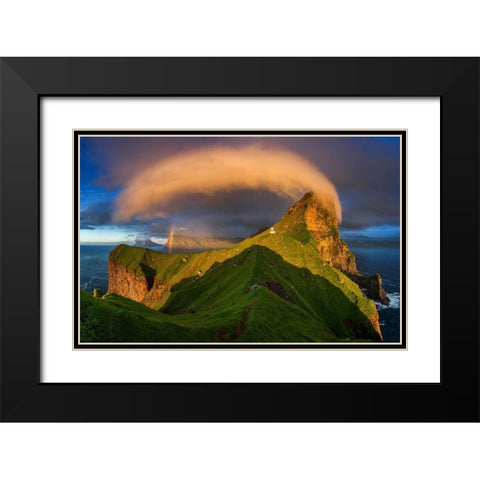Mulafossur Black Modern Wood Framed Art Print with Double Matting by Kruczynski, Wojciech