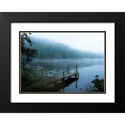 Moody morning Black Modern Wood Framed Art Print with Double Matting by Lindsten, Christian