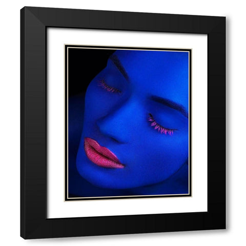 Still Got The Blues Black Modern Wood Framed Art Print with Double Matting by Mahfuz, James