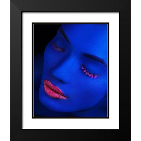 Still Got The Blues Black Modern Wood Framed Art Print with Double Matting by Mahfuz, James