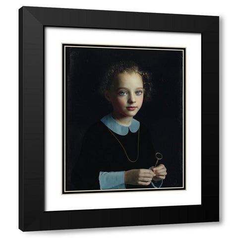 Secret Room Black Modern Wood Framed Art Print with Double Matting by Melik-Nubarova, Svetlana