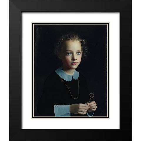Secret Room Black Modern Wood Framed Art Print with Double Matting by Melik-Nubarova, Svetlana