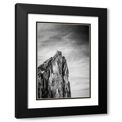 Balancing between Earth and Sky Black Modern Wood Framed Art Print with Double Matting by Vuillaume, Thomas
