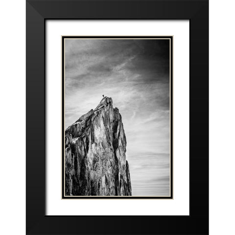 Balancing between Earth and Sky Black Modern Wood Framed Art Print with Double Matting by Vuillaume, Thomas