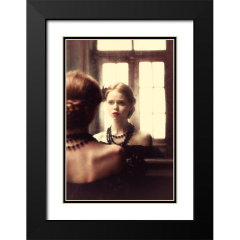The Soft Touch Of Decadency Black Modern Wood Framed Art Print with Double Matting by Russocka, Magdalena