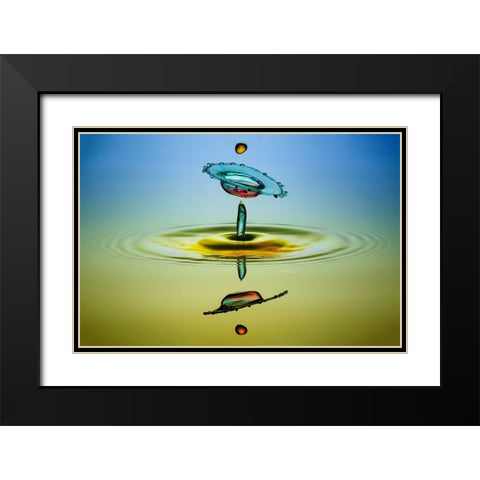 Ufw (Unidentified Flying Water) Black Modern Wood Framed Art Print with Double Matting by Berkati, Muhammad