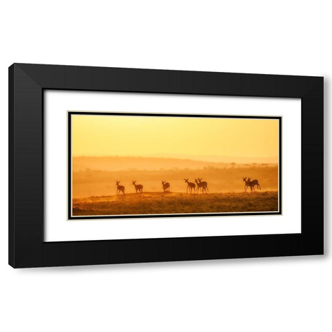 Towards Sunset Black Modern Wood Framed Art Print with Double Matting by Fan, John