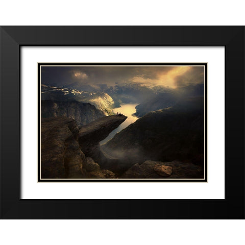 Extreme People... Black Modern Wood Framed Art Print with Double Matting by Mikhaliuk, Siarhei