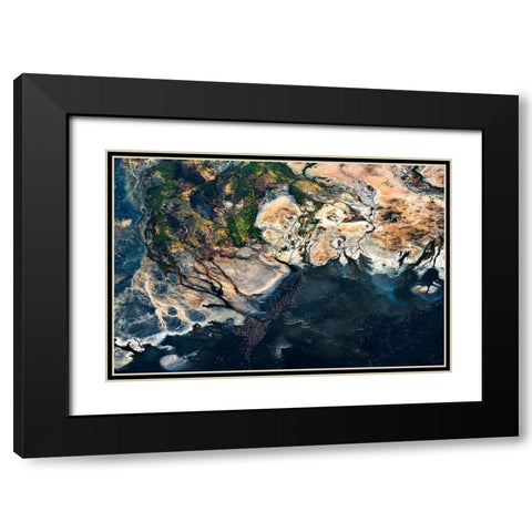 Splendid Africa Black Modern Wood Framed Art Print with Double Matting by Fan, John