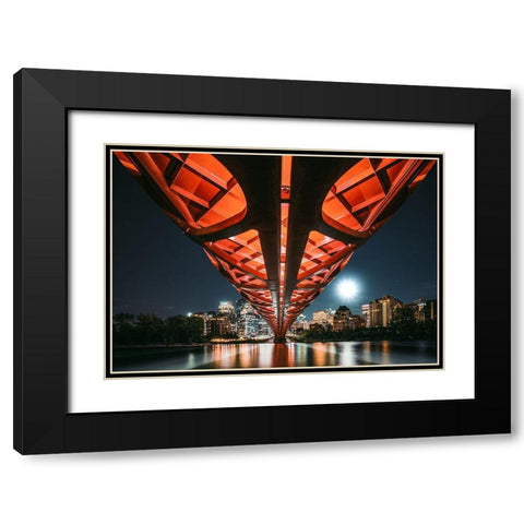The Main Artery Black Modern Wood Framed Art Print with Double Matting by Jiang, Kevin