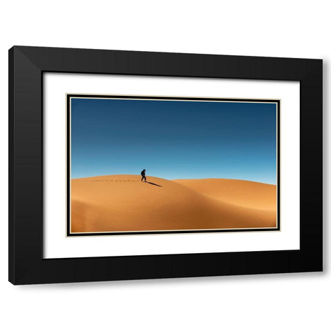 My Way Up To Morrocco Black Modern Wood Framed Art Print with Double Matting by Buliga, Gina