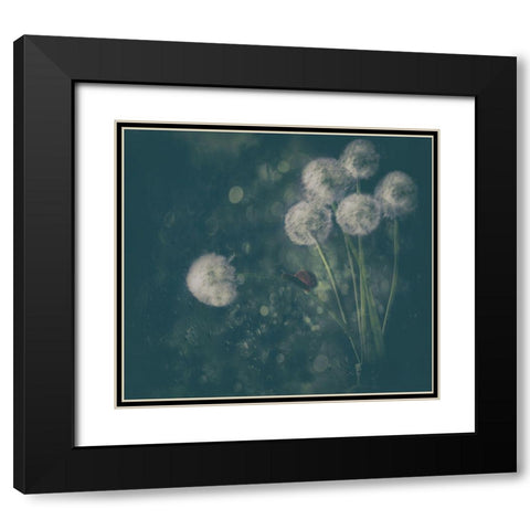 It Was A Rainy Day... Black Modern Wood Framed Art Print with Double Matting by Devos, Delphine