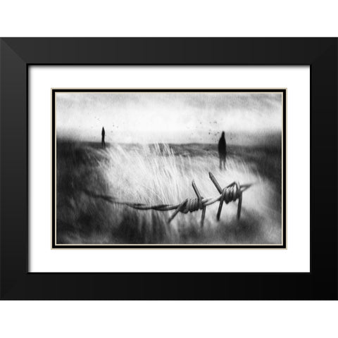 The Sadness Will Last Forever Black Modern Wood Framed Art Print with Double Matting by Davidsson, Gustav