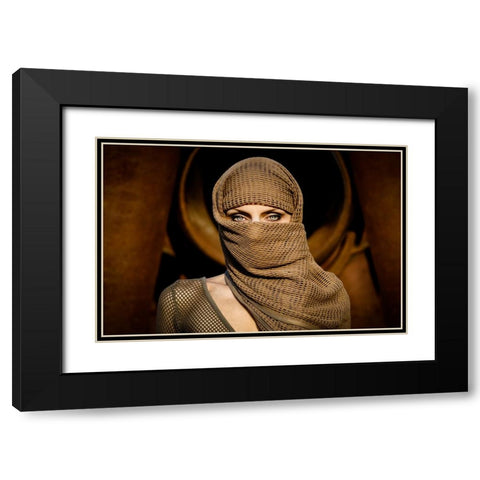 Untitled Black Modern Wood Framed Art Print with Double Matting by Sotnik, Oleg