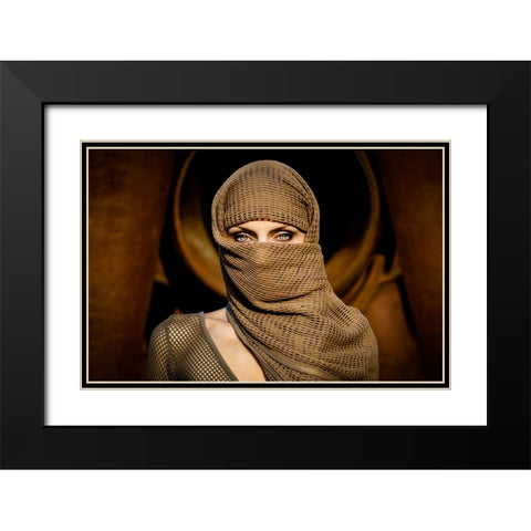 Untitled Black Modern Wood Framed Art Print with Double Matting by Sotnik, Oleg