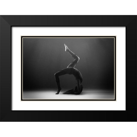 Iranian Black Modern Wood Framed Art Print with Double Matting by Hamidnezhad, Amin