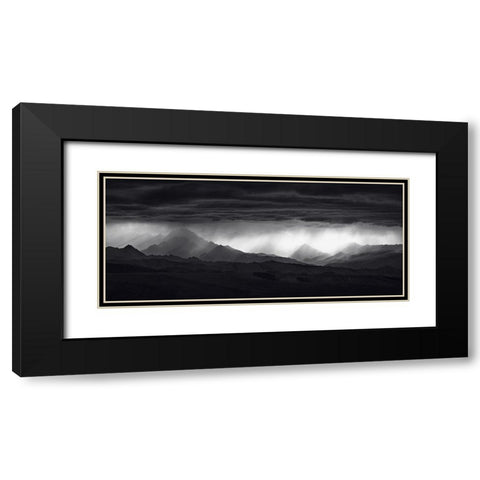 See Through Black Modern Wood Framed Art Print with Double Matting by Liu, Ke