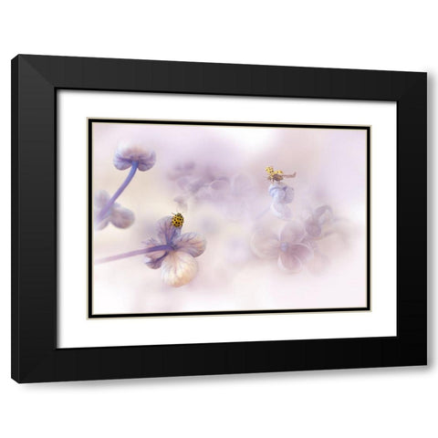Hello There... Black Modern Wood Framed Art Print with Double Matting by Van Deelen, Ellen