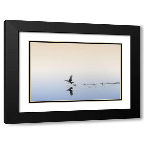 Untitled Black Modern Wood Framed Art Print with Double Matting by Or, Keren
