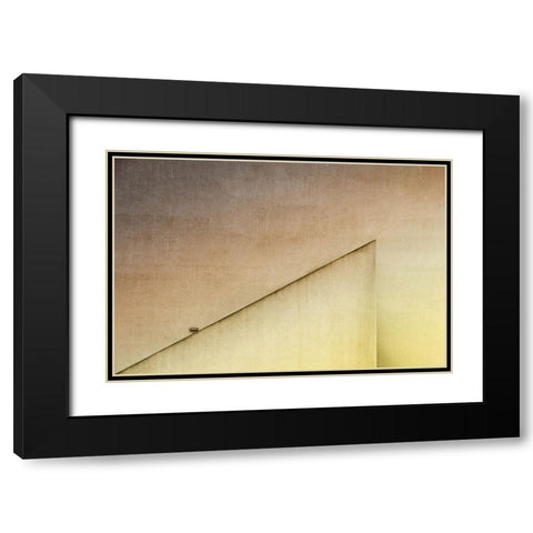 Lamp Light Black Modern Wood Framed Art Print with Double Matting by Endermann, Rolf