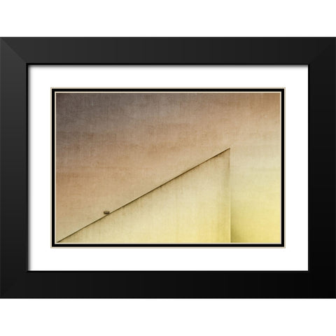 Lamp Light Black Modern Wood Framed Art Print with Double Matting by Endermann, Rolf