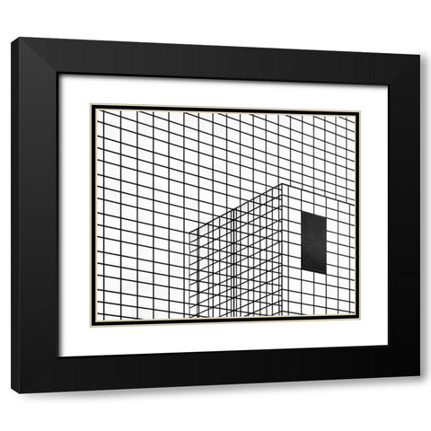 The Black Plane Black Modern Wood Framed Art Print with Double Matting by Van Son, Greetje