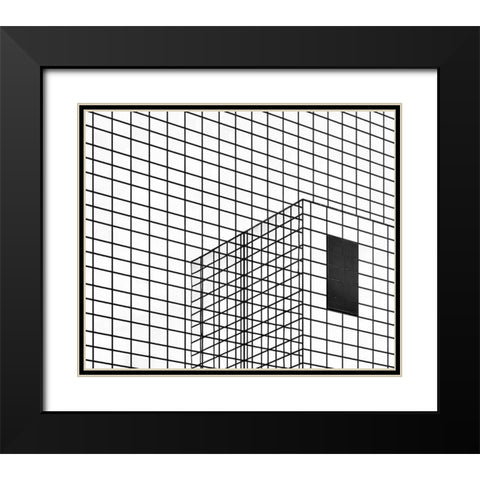 The Black Plane Black Modern Wood Framed Art Print with Double Matting by Van Son, Greetje