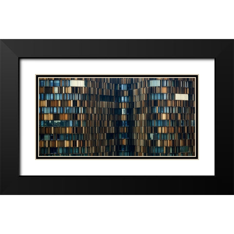 U15 Black Modern Wood Framed Art Print with Double Matting by Merlino, Roberto