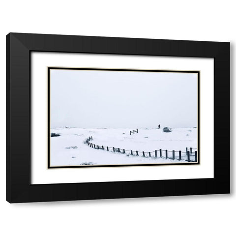 Photographer In Colorado Black Modern Wood Framed Art Print with Double Matting by Yang, Shawn