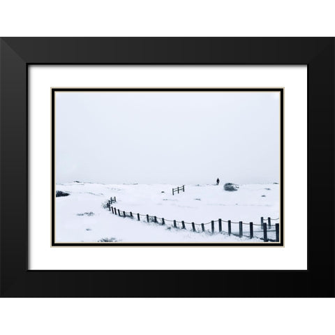 Photographer In Colorado Black Modern Wood Framed Art Print with Double Matting by Yang, Shawn