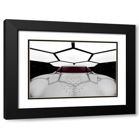 Trezor Black Modern Wood Framed Art Print with Double Matting by Barrington, Fred