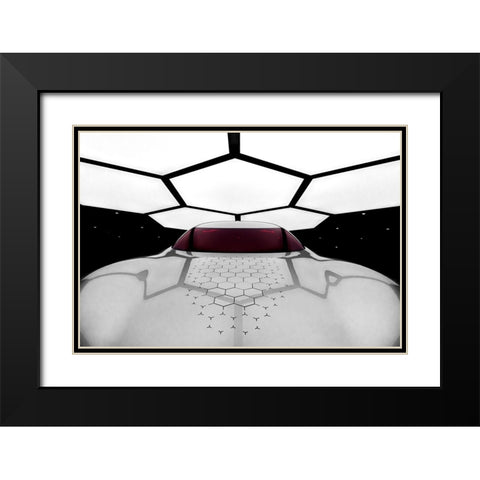 Trezor Black Modern Wood Framed Art Print with Double Matting by Barrington, Fred