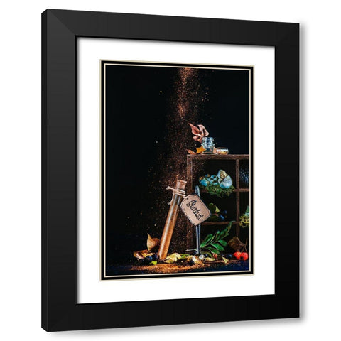 A Spoonful Of Stardust Black Modern Wood Framed Art Print with Double Matting by Belenko, Dina