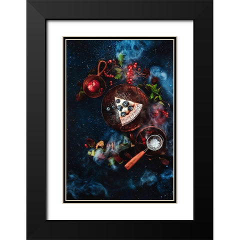 Pumpkin Pie Black Modern Wood Framed Art Print with Double Matting by Belenko, Dina