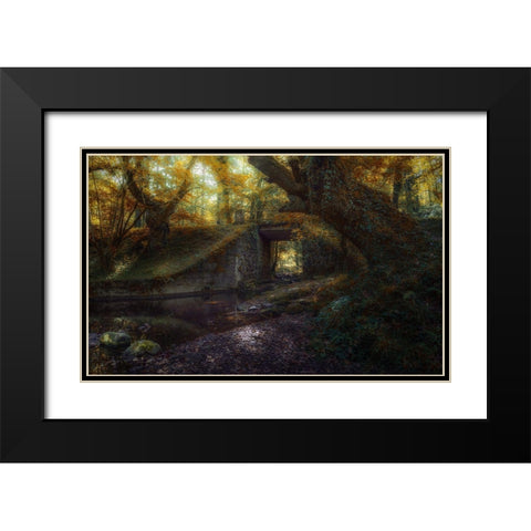 Ucieda Black Modern Wood Framed Art Print with Double Matting by Antonio Cobo, Marco