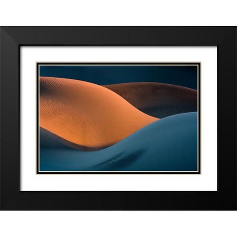 The Curves Black Modern Wood Framed Art Print with Double Matting by Asghar Alimoradi, Ali