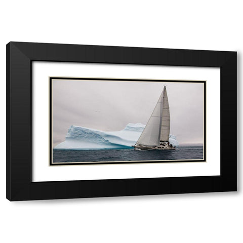 Iced Black Modern Wood Framed Art Print with Double Matting by Delvoye, Simon