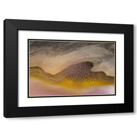 Crossing Natron Lake Black Modern Wood Framed Art Print with Double Matting by Chang, Phillip