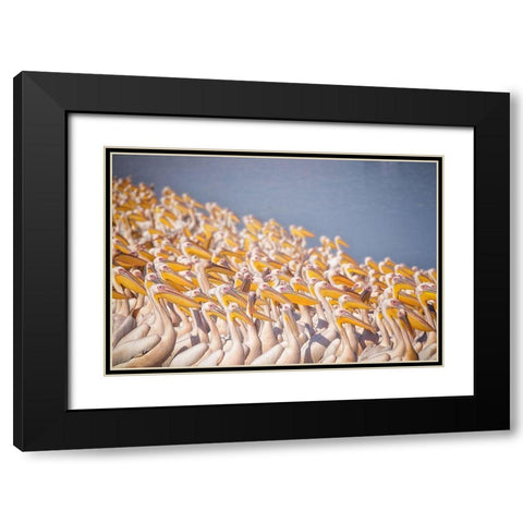 Untitled Black Modern Wood Framed Art Print with Double Matting by Or, Keren